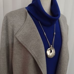 J.Crew Juliette collarless sweater coat sz S